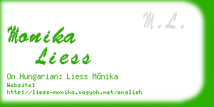 monika liess business card