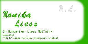 monika liess business card